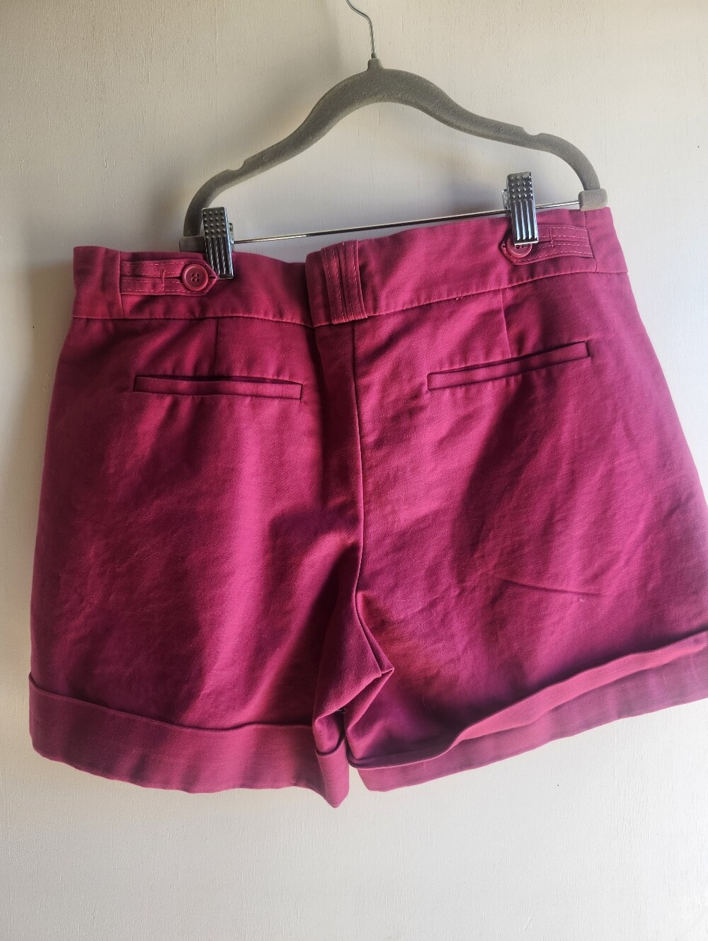 The Limited Raspberry Roll-Cuff Bermuda Shorts - Picture 4 of 6